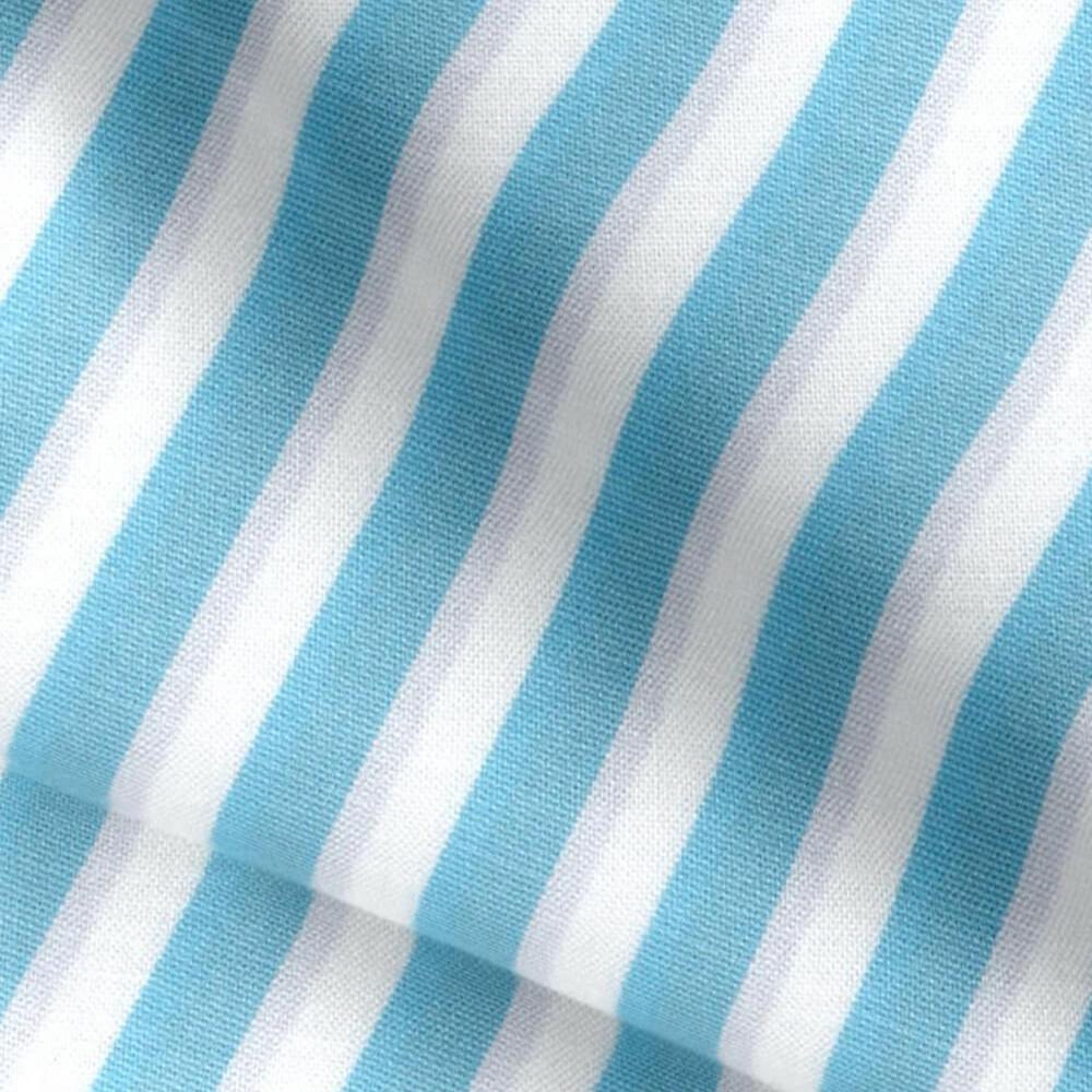 Turquoise Bengal Stripe Cotton Dobby Shirt