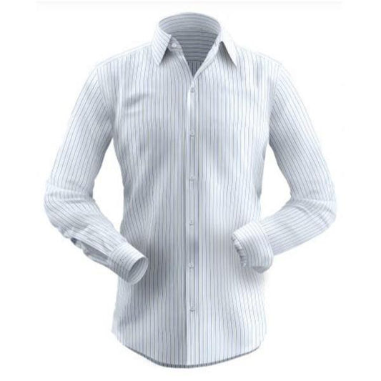 Classic Blue Wide Pin Stripe Shirt