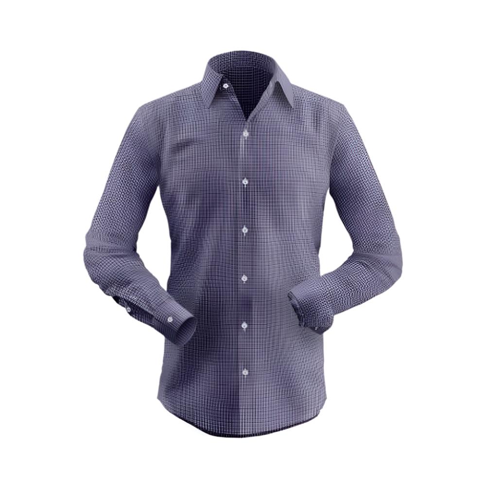 Classic Black- Purple Gingham checks Shirt