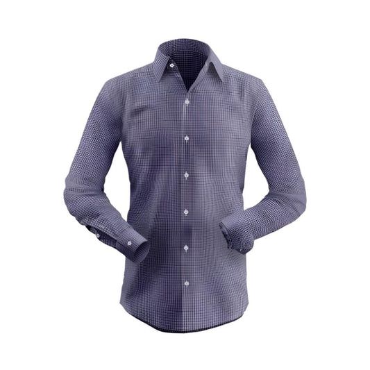 Classic Black- Purple Gingham checks Shirt