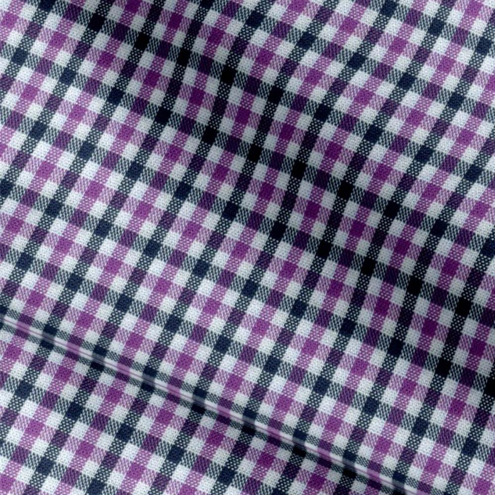 Classic Black- Purple Gingham checks Shirt