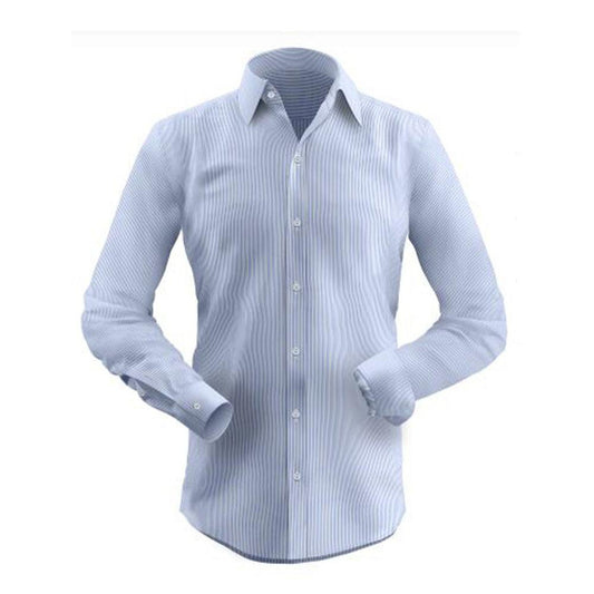 Classic Blue Pencil Stripe Shirt