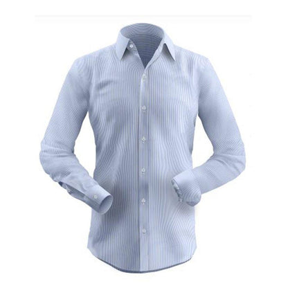 Classic Blue Pencil Stripe Shirt
