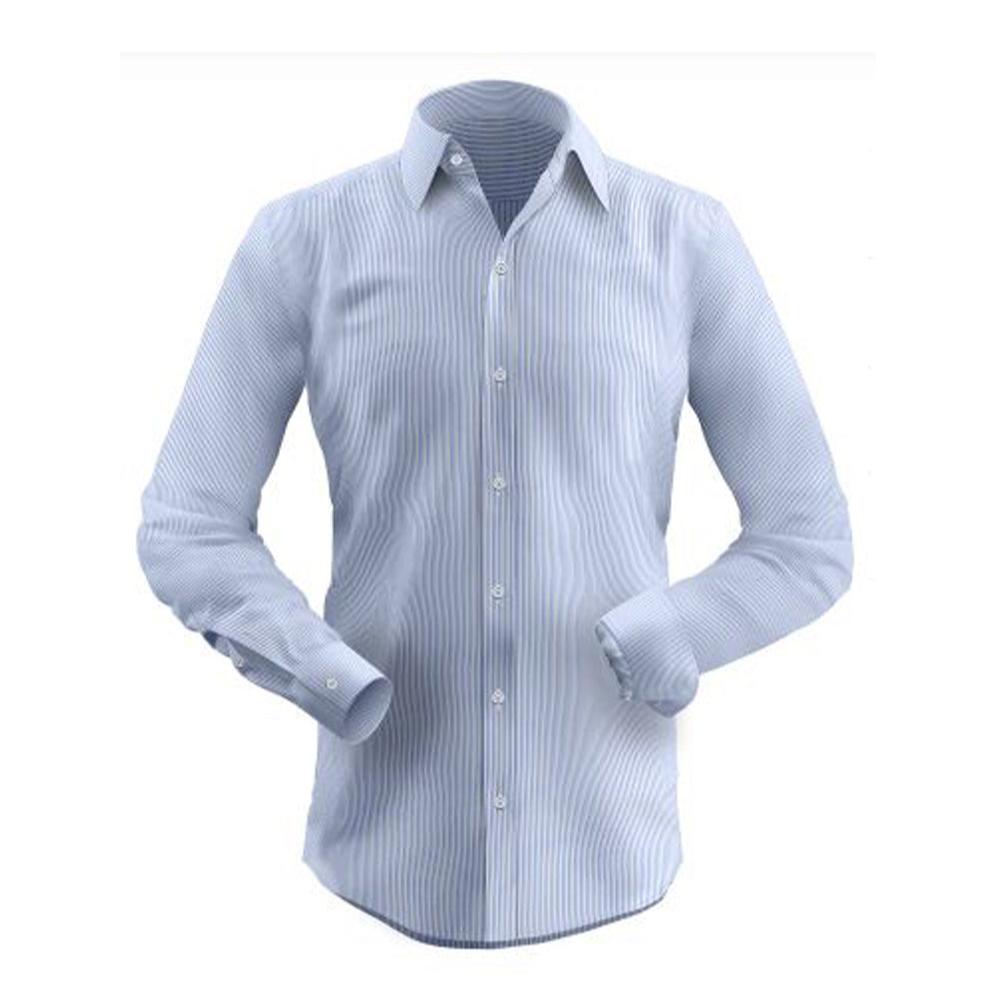 Classic Blue Pencil Stripe Shirt