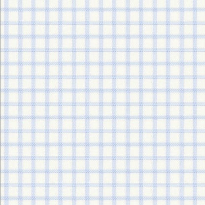 Classic Sky Blue Twill Checks Shirt