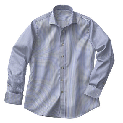 Classic White with Navy Stripe Shirt
