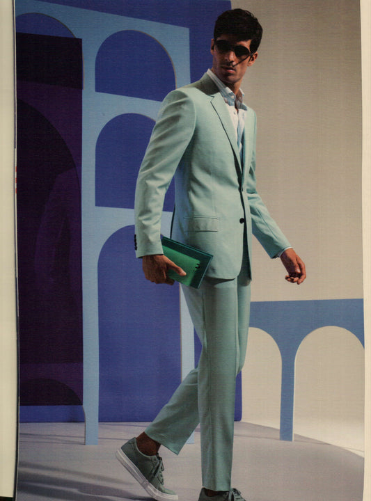 Classic Light Teal Suit