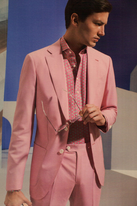 Classic Pink Solid Suit