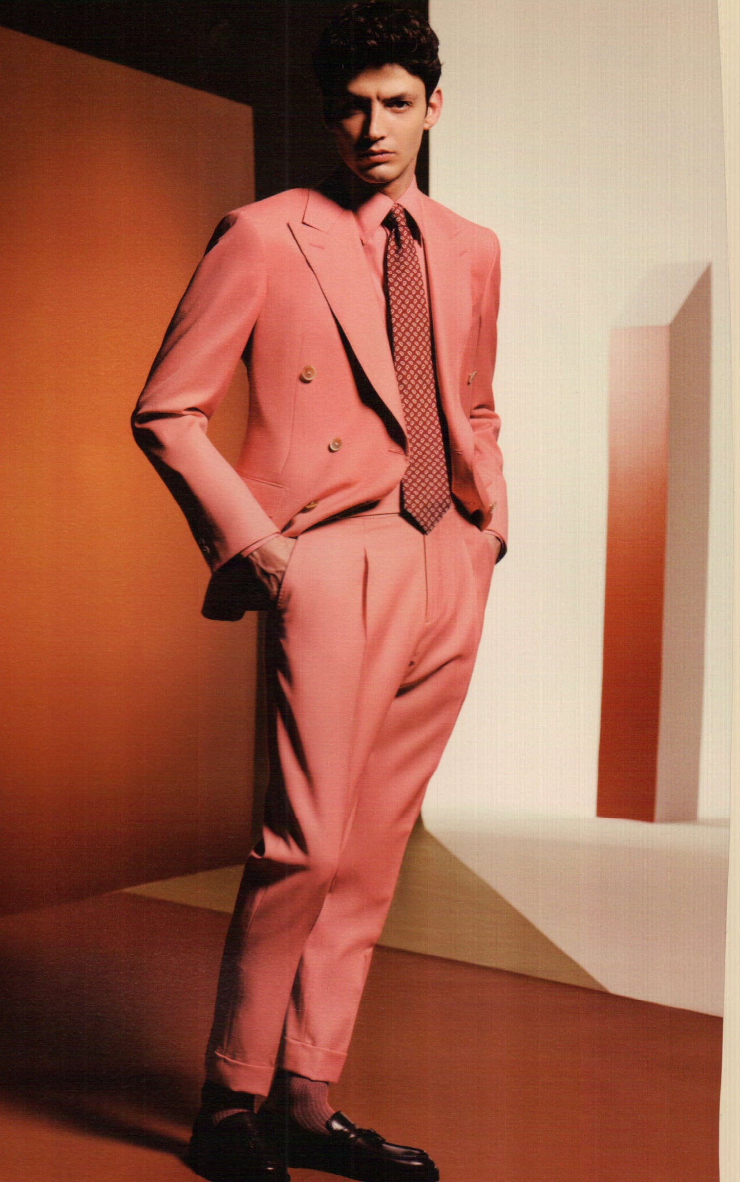 Classic Pastel Pink Solid Suit