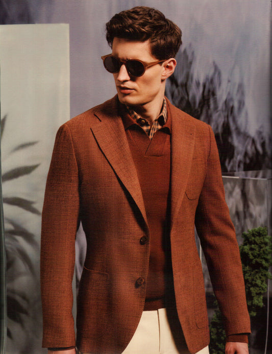 Classic Rust Solid Sport Jacket