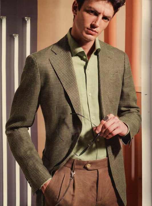 Classic Green Tweed Sports Jacket