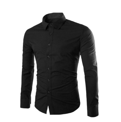 Classic Solid Black Shirt