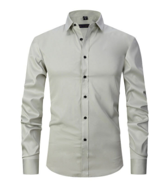 Classic Solid Khaki Shirt